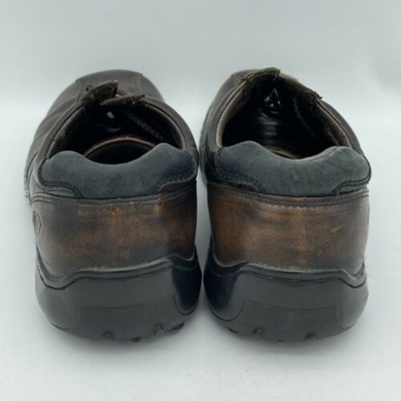Skechers SN 4400 Men's Size 8.5 Brown Leather Casual Lace Up Shoes - Picture 5 of 7